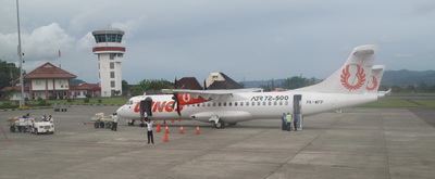 Ambon's new airport The new airport at Ambon