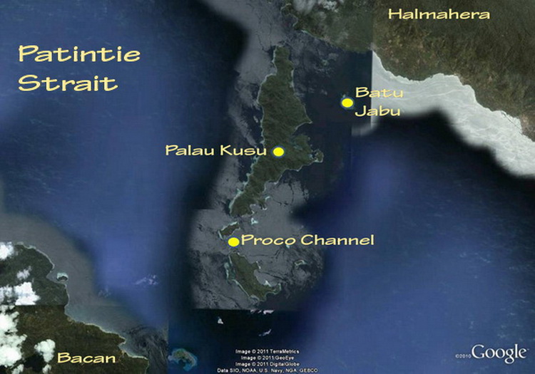 Map of the Patintie Strait